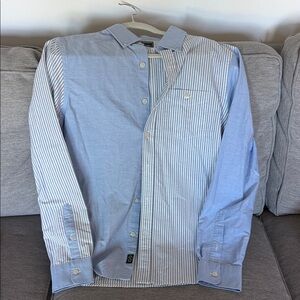 Todd Snyder Light Blue and White Striped Shirt